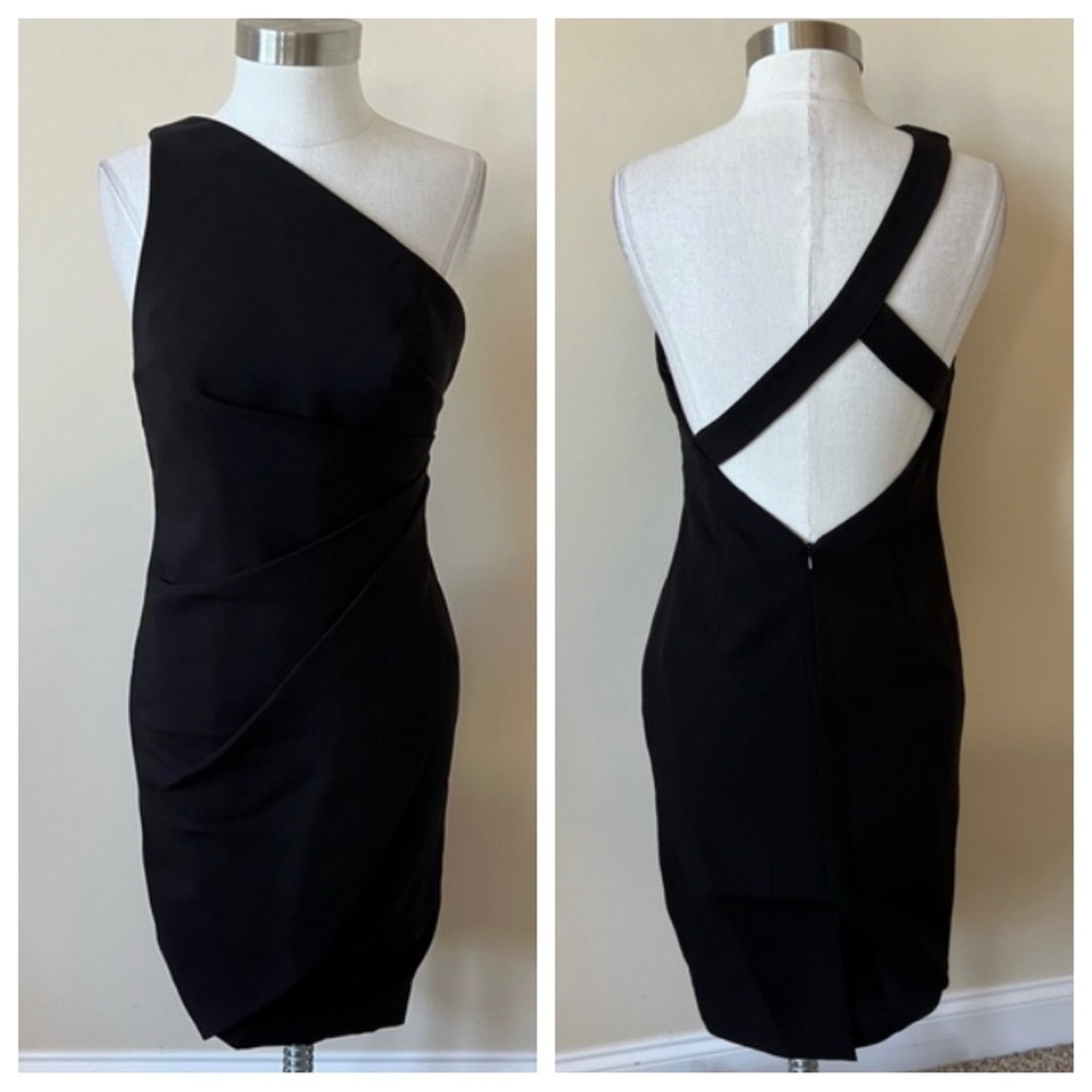 New! Fame and Partners one shoulder cocktail dress 13134
